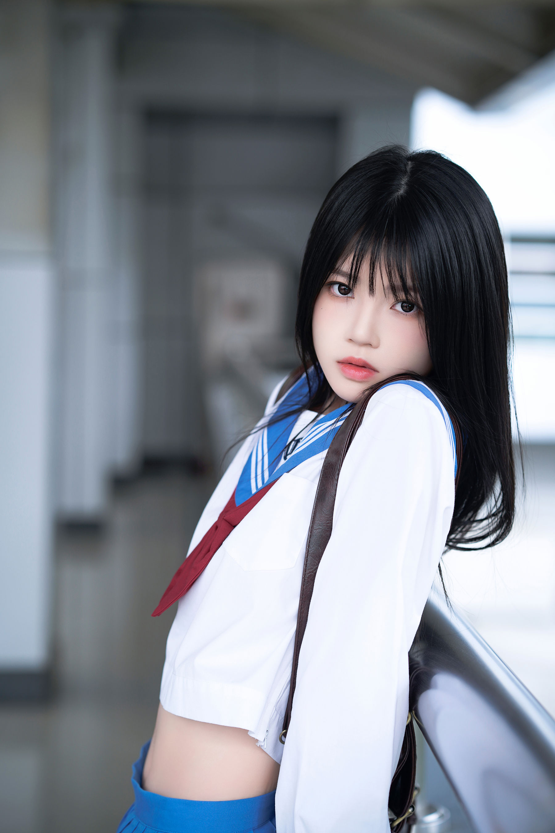 桜桃喵 - 地铁JK  第29张