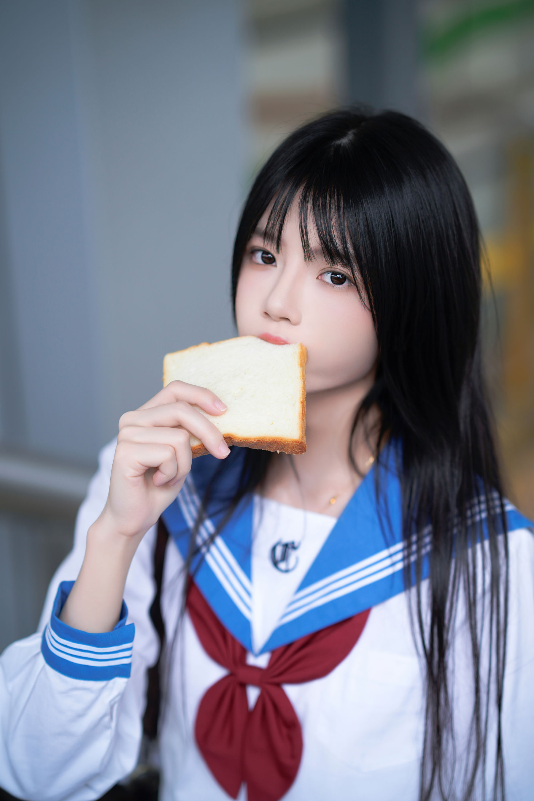 桜桃喵 - 地铁JK  第21张